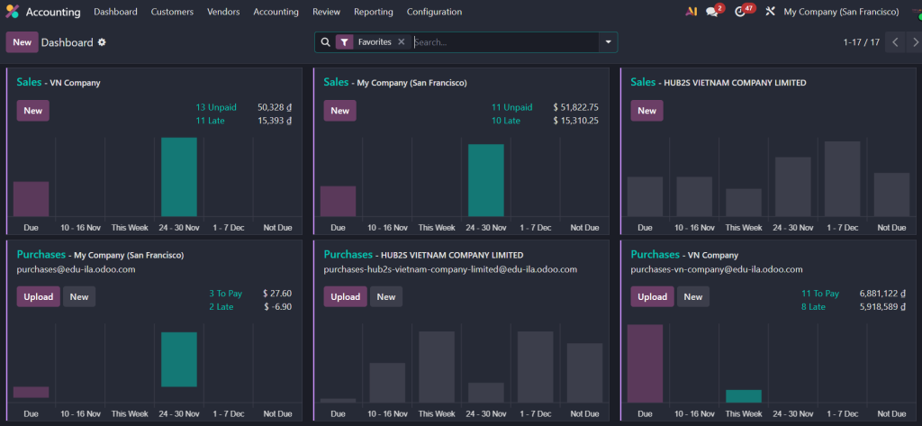 accounting odoo ERP AI Consulting