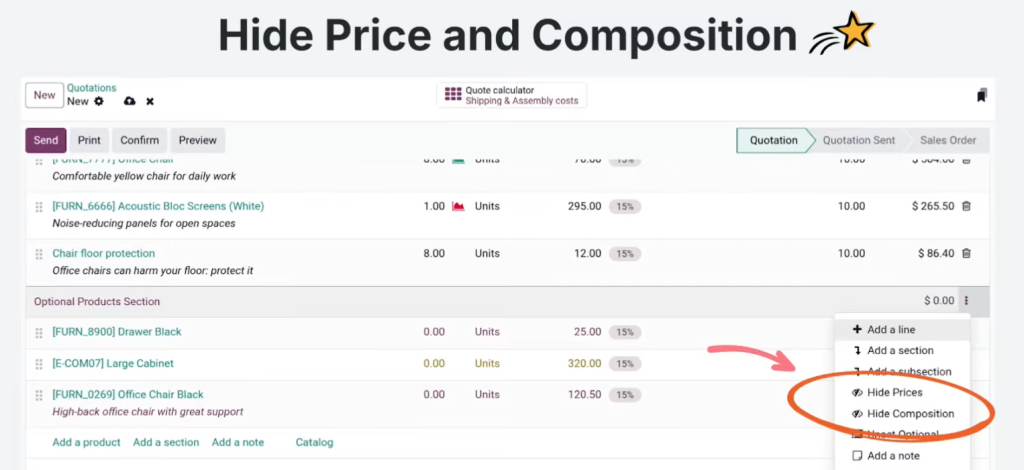 odoo 19 co gi moi hide price