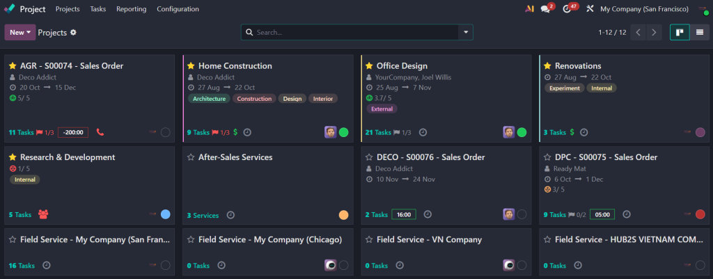 project ERP AI Consulting module
